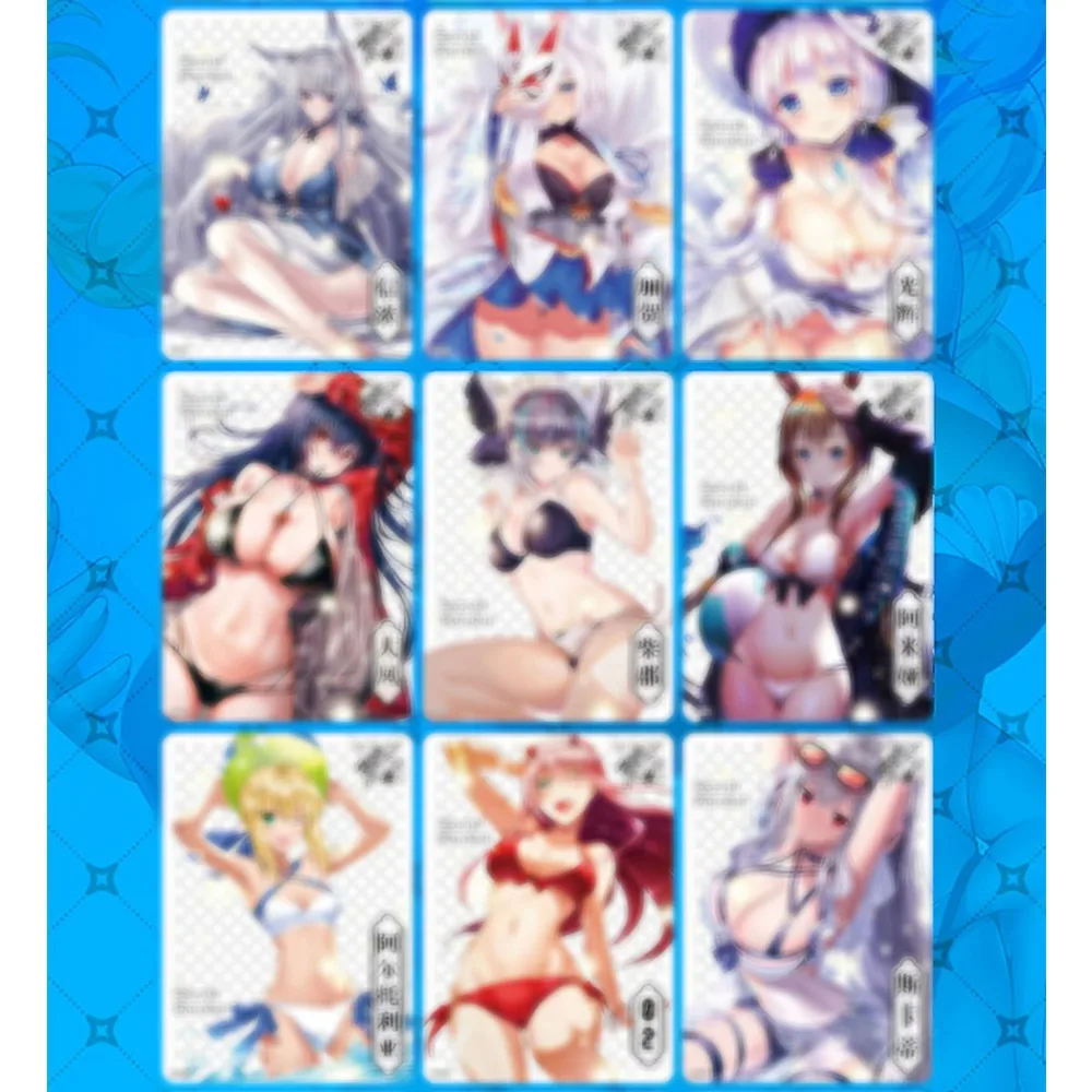 Cartes SecExamen Garden Goddess Story Collection, Booster Box, Anime Girl, Double Starry Muet, Gold Flash, Silver Card, Children Toy Gift