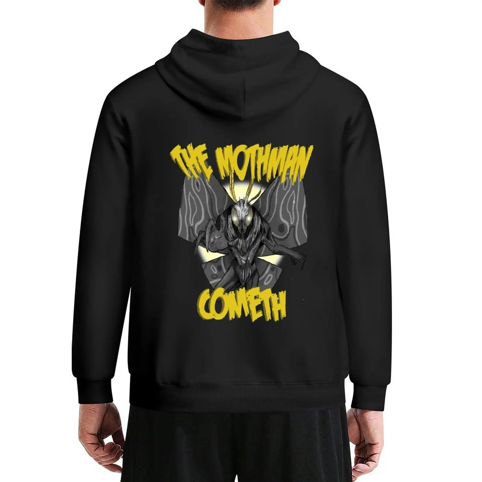 

Mothman Sticker Hoodie japanese style men clothes mens clothing fashion men new in hoodies and blouses
