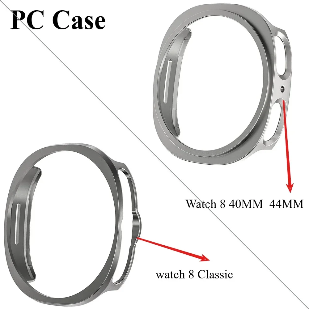 Twardy futerał na PC do Samsung Galaxy Watch 8 40mm 44mm Matowa osłona ochronna do Galaxy Watch 8 Classic Hollow Out Shell Akcesoria