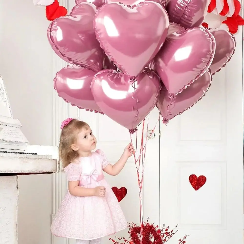 5 pcs New Heart Shape Foil Balloons DIY Multipurpose Wedding Decoration Multifunctional Air Balls Wedding