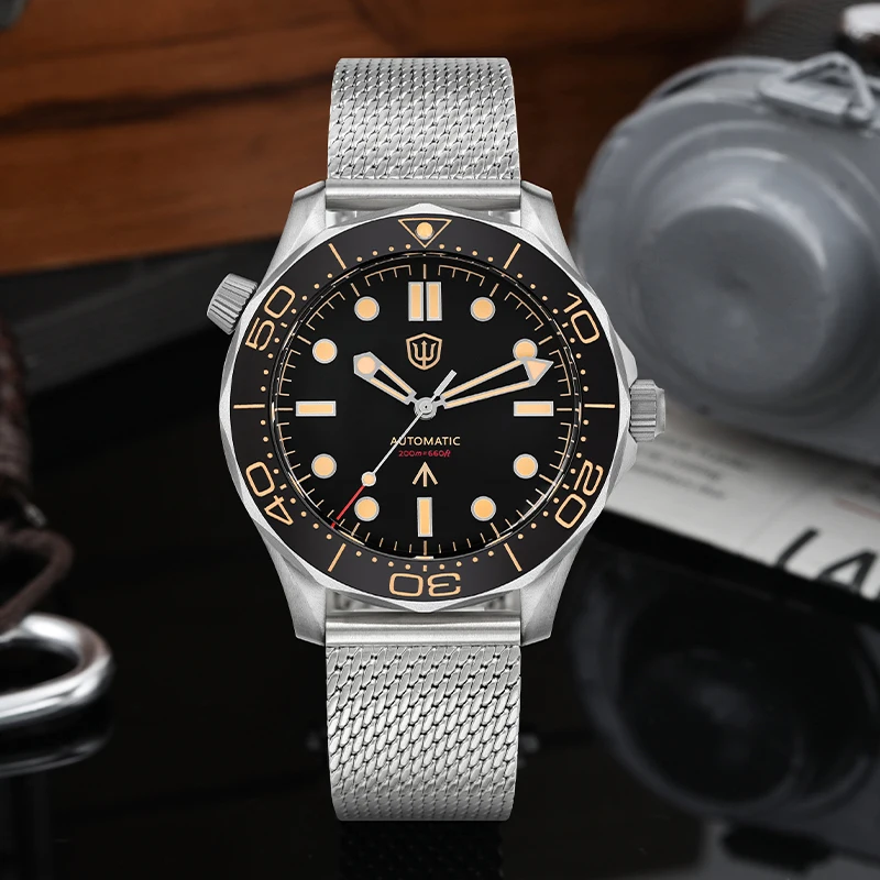 Watchdives WD007 Titanium NTTD Dive Watch NH35 Automatic Movement Sapphire 100m Waterproof Watches Super Luminous Wristwatch