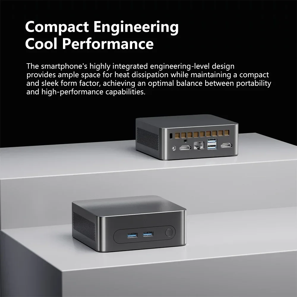 Mini-PC Windows 11 Pro Mini-PC Intel Alder Lake N100 DDR4 PCIe M.2 SSD WiFi 5 BT5.0 USB3.2 Dual HDMI Desktop-Computer Büro
