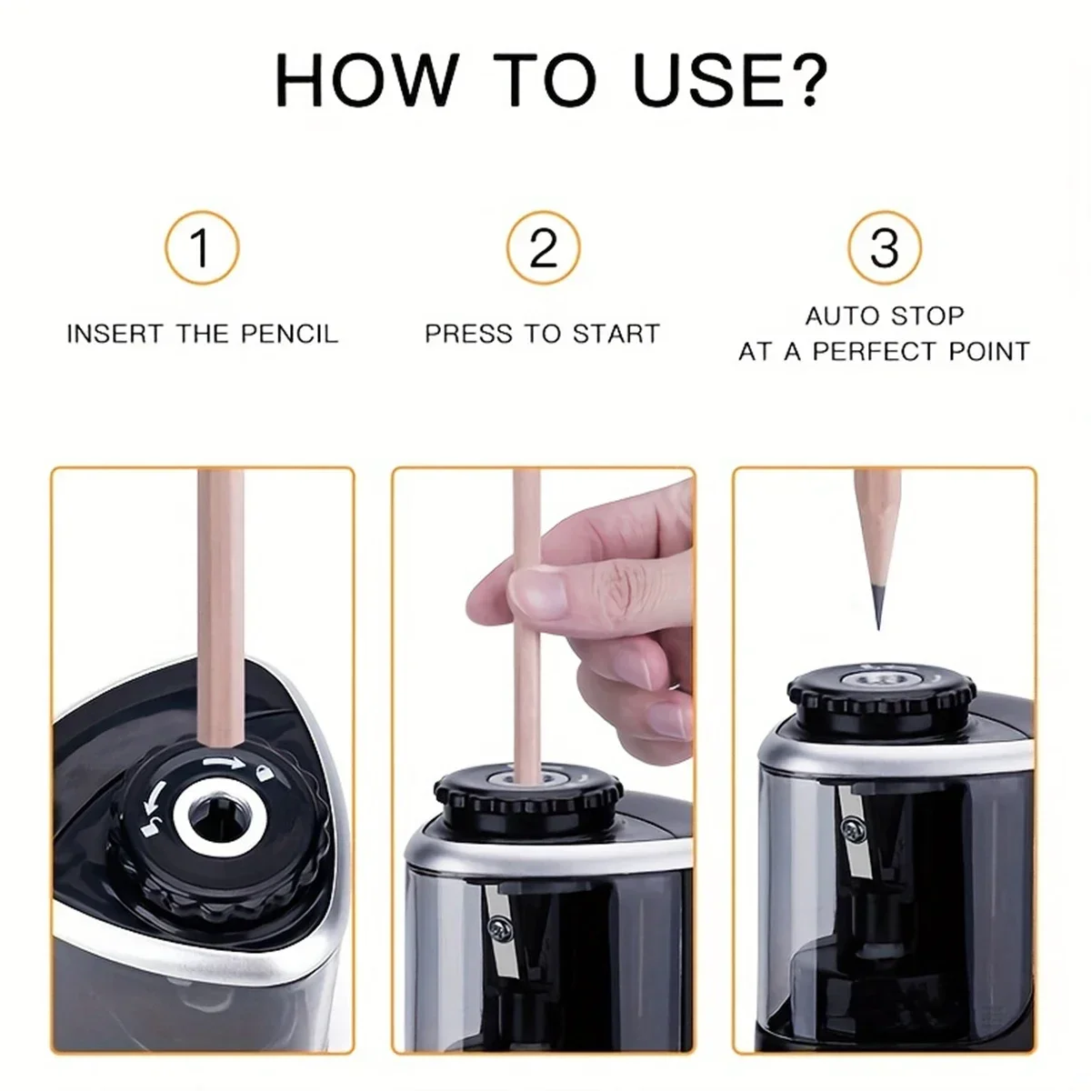 Automatic Desktop Pencil Sharpener 5