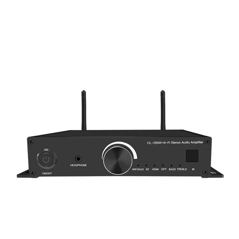 

Hot selling Wifi Airplay BT 5.0 LAN HDM I 2 100w AUX in optical Subwoofer Mini home Audio Amplifier