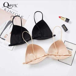 Women Seamless Bra Sexy No Wire Push Up Underwear Girls Students Breathable Thin 2 Colors Bras Female's Bra Breathable Gathered