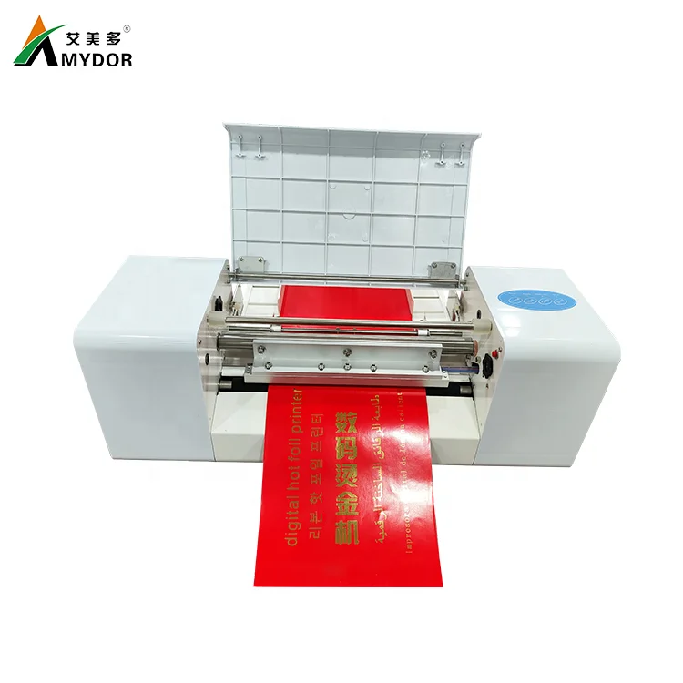 Amydor 360A Single Sheet Feed Paper invitation Cards Digital Foil Printer Stamping Machine