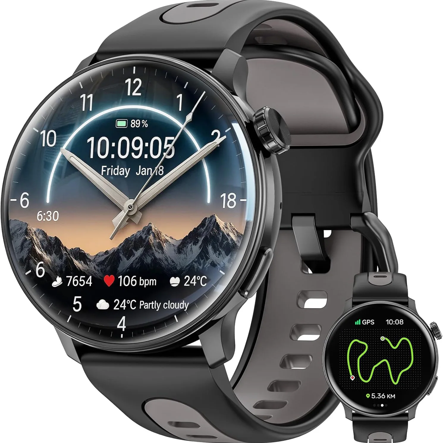 

S666 Smart Watches Bluetooth Call 1.43" AMOLED HD Screen Watches Online GPS Outdoor Smartwatch Altitude Pressure Warn Watch Gift