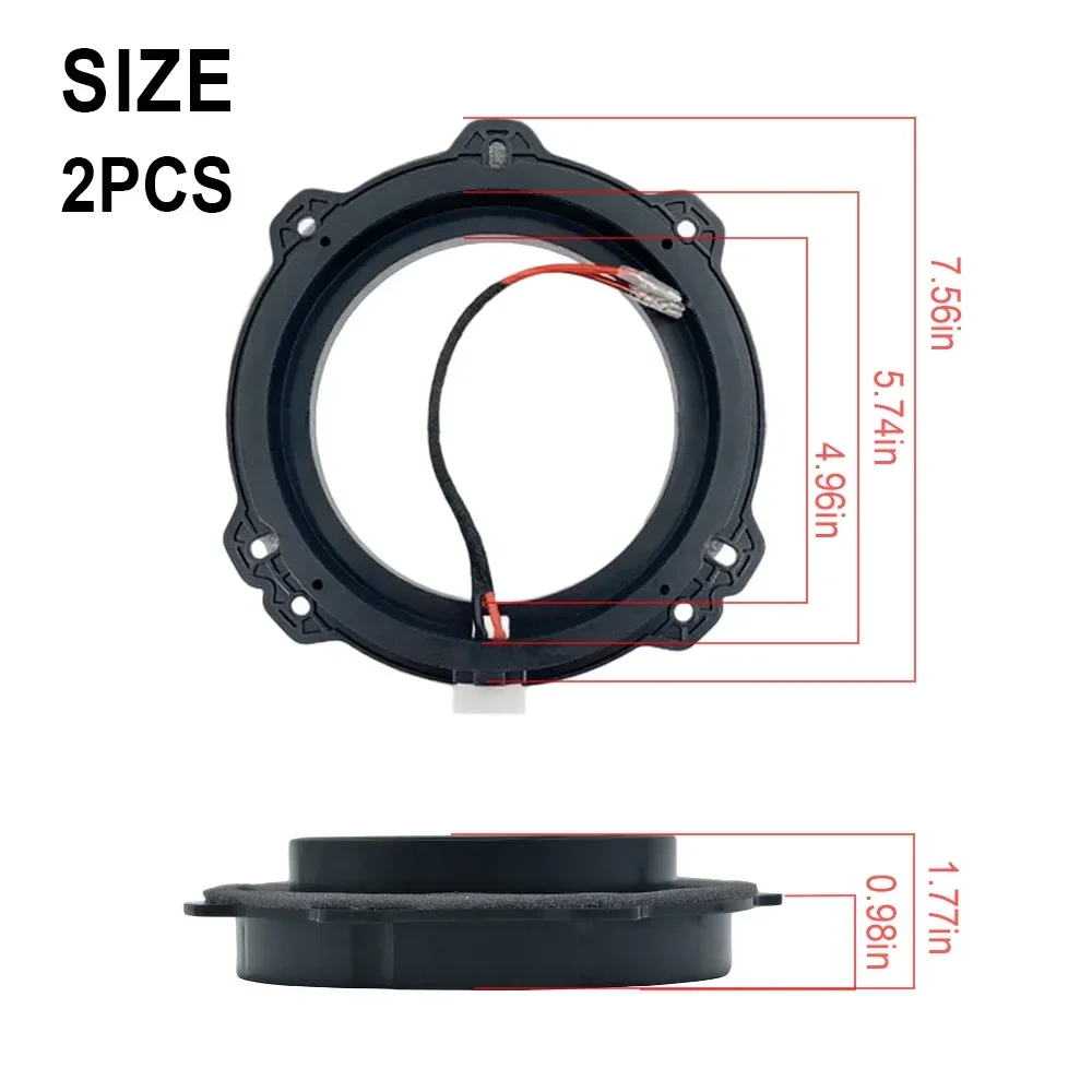 2pcs For Hyundai Ix35 Kia K3 K5 Car Audio Modification 6.5 Inch Speaker Adapter Mount Pad Audio Special Lossless Plug Suitable