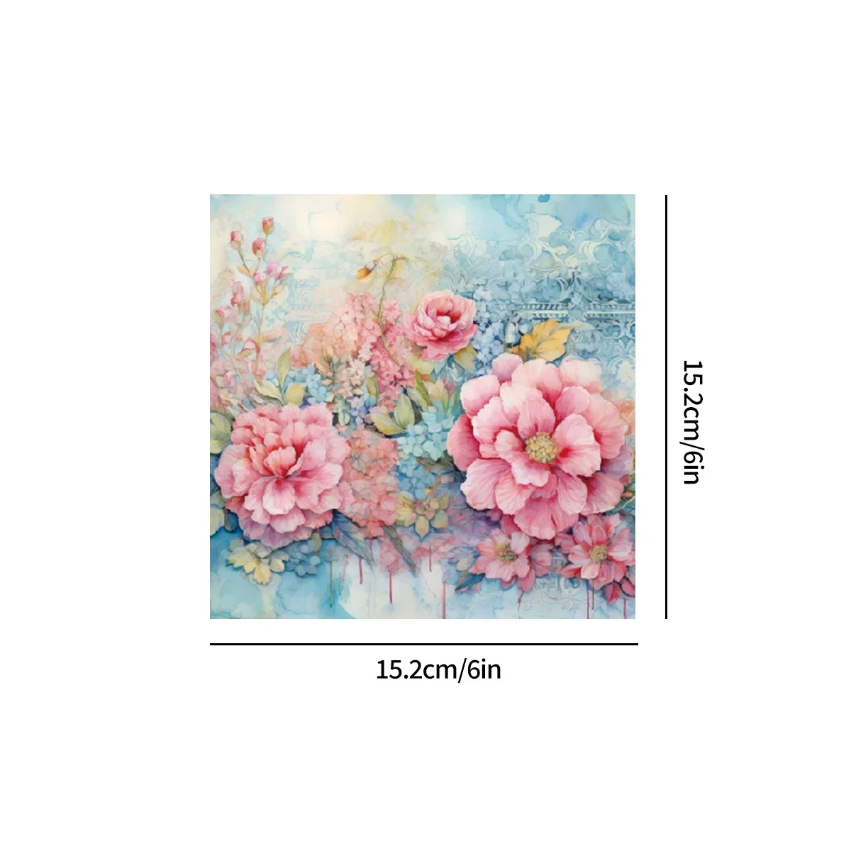 Handbook Stickers Flowers Plant Decorative Material Paper DIY Diary Scrapbook Background Paper Scrapbooking Sticker