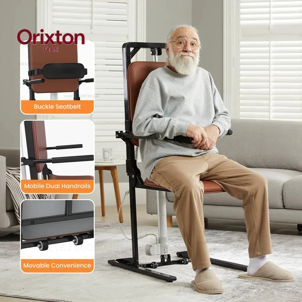 Mateside Heavy Electric Floor Lift for Elderly Steel Frame up to 264Ibs Weight Capacity Transfer Device Lift Chair