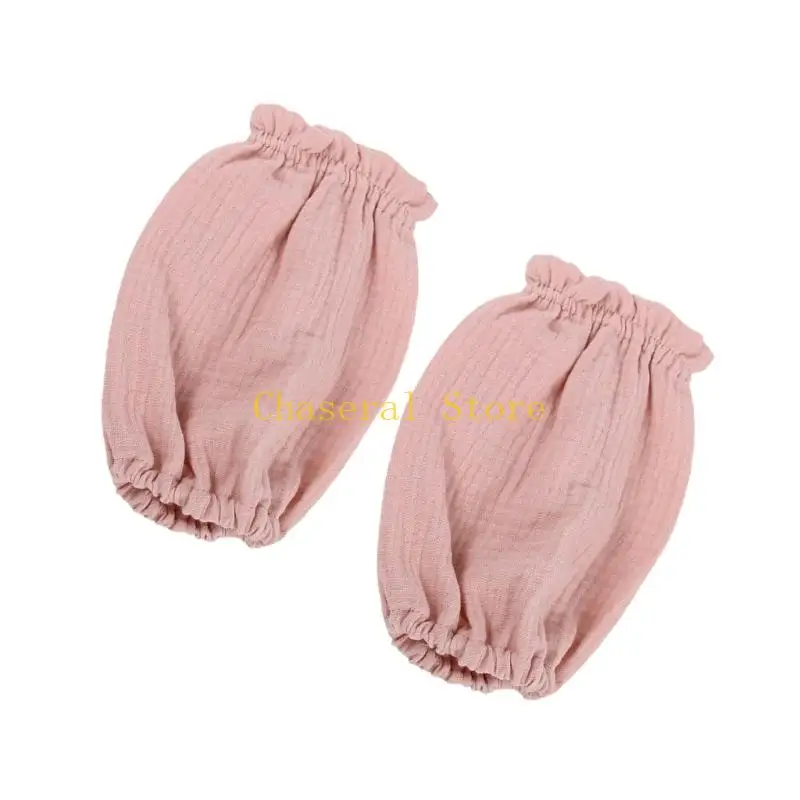 E7CE Stretchy Newborn Sleeve Protectors Cotton Fabric Feeding Craft Time Essential