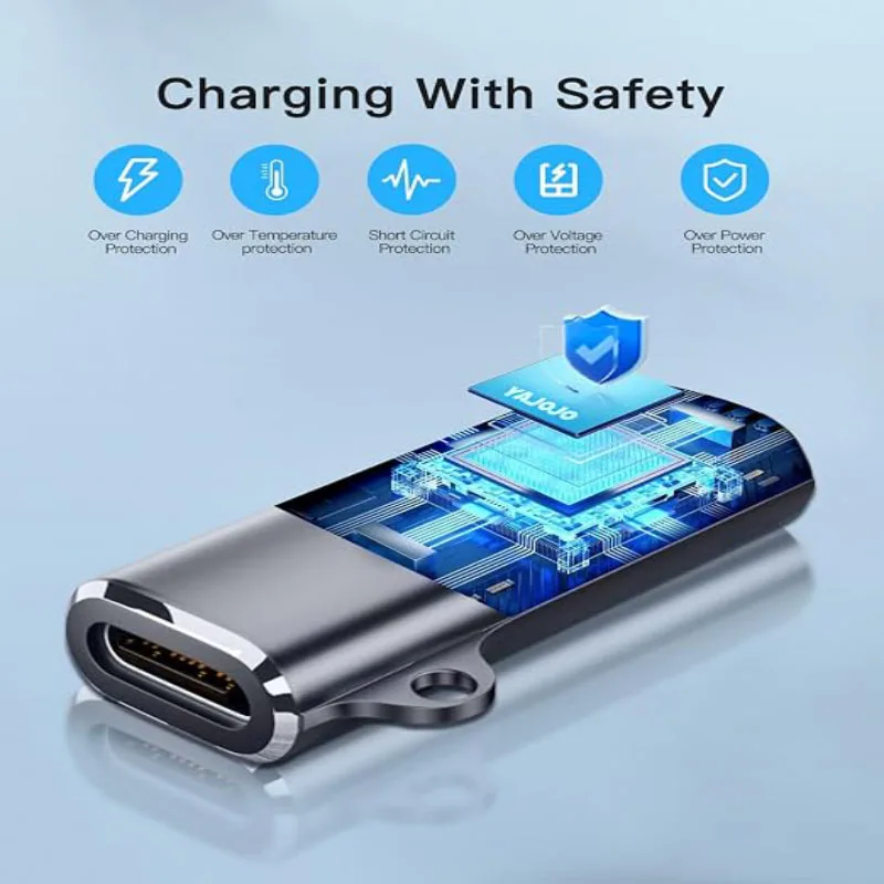 Type-C Female 2Pin Magnetic Charging Adapter, N52 Magnet Fast Charge. Charge Only, No Data, for Shokz Headsets & Kids Watches.