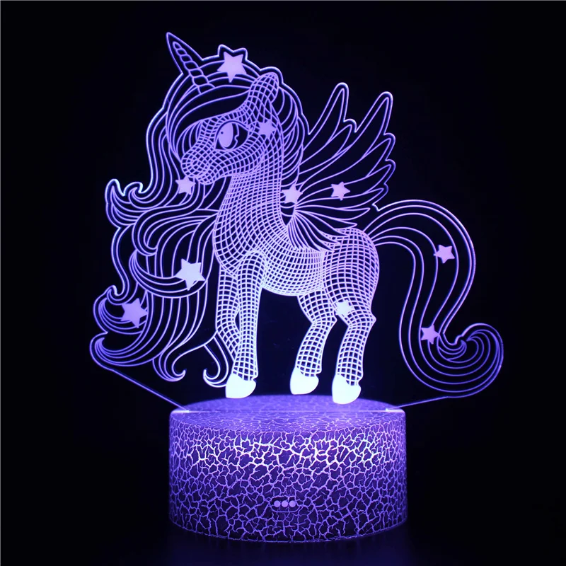 Nighdn 3D LED Unicorn Night Light for Kids Gifts Toys Unicorn Lamp 16 Colors Change with Remote Valentine\'s Day Present Birthday