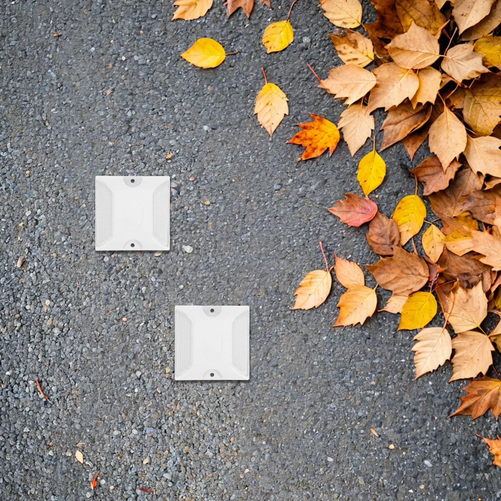 10 قطعة علامات الطريق العاكسة 4x4 عالية الوضوح البلاستيك الرصيف عاكسات السلامة للممر المرآب العارضة الأسفلت #5