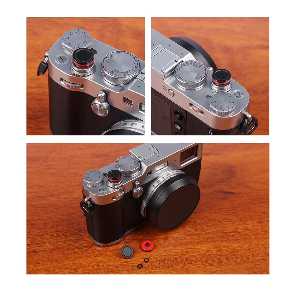 SMIEA غطاء كاميرا معدني عالمي غطاء زر مصراع المسمار لسلسلة Leica Q3، D-LUX8، M يحمي ويعزز C