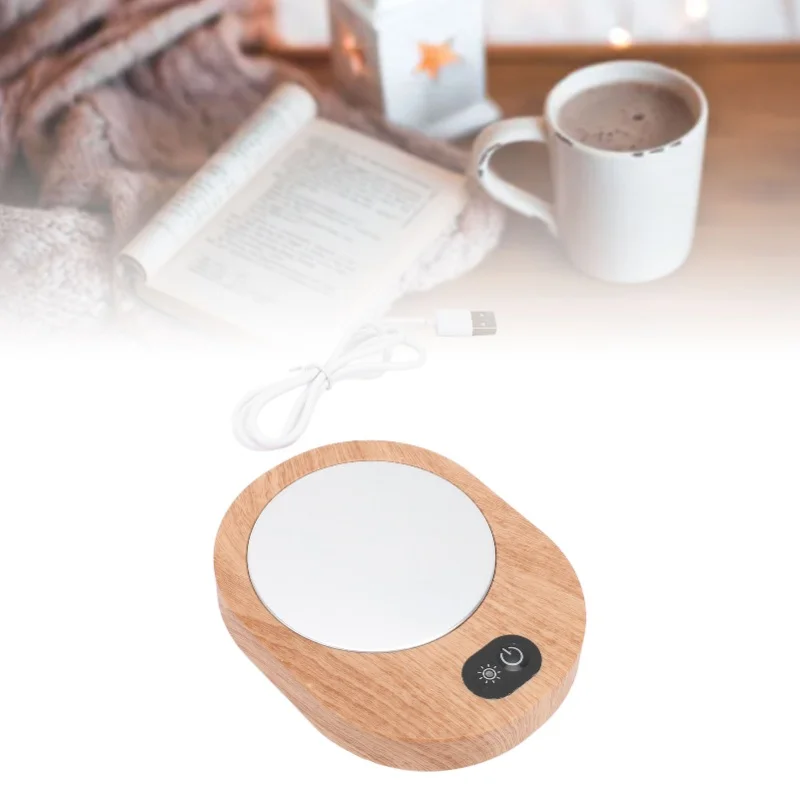 Tea Mug Warmer Electric Fast Heating USB 13W 5V 3A Non Slip For Glass Ceramic Stainless Steel Cups Plug In