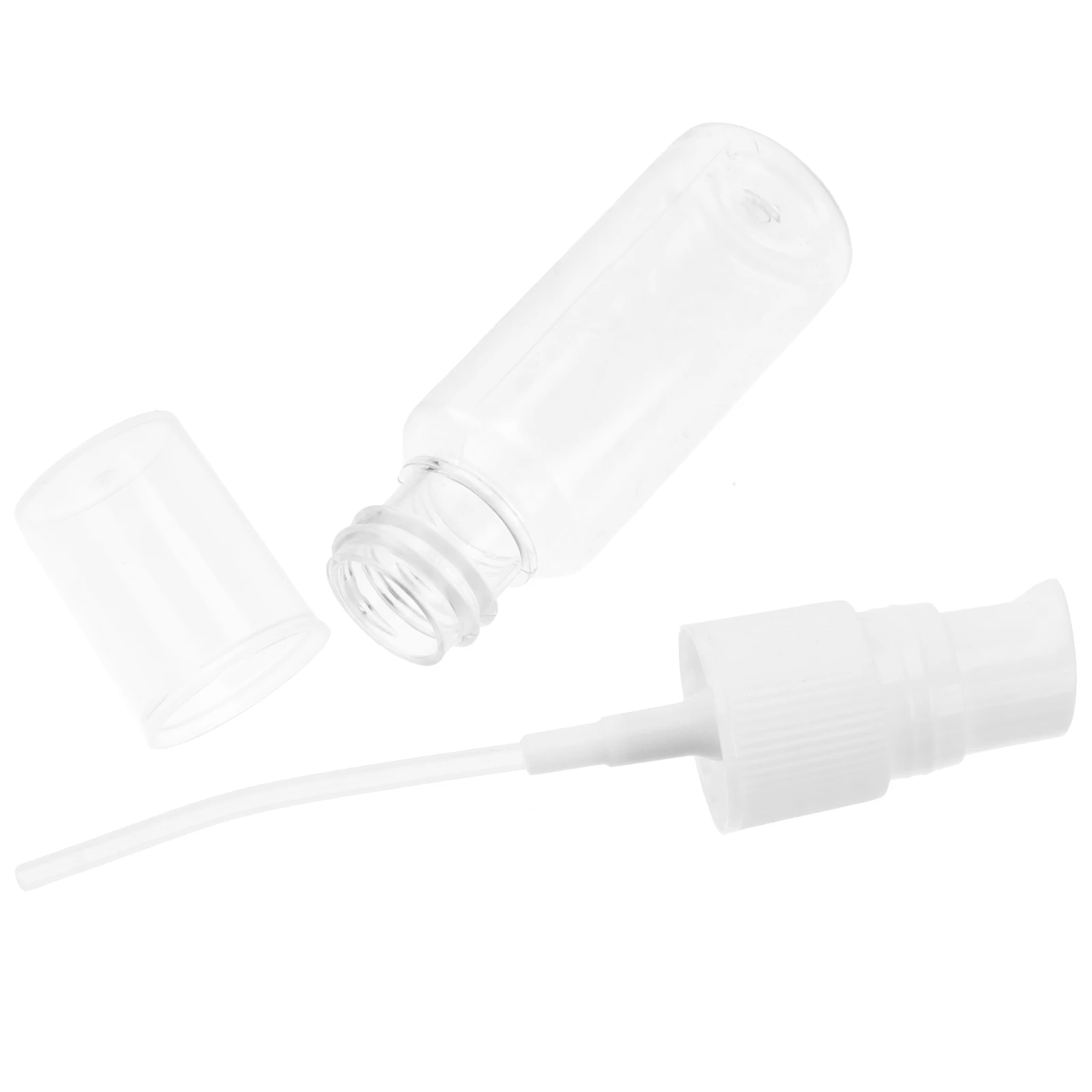 

Travel Size Bottles Kit Clear PET Empty Sub Bottles Lids Mini Spray Toiletries Containers Portable Leak Proof Plastic