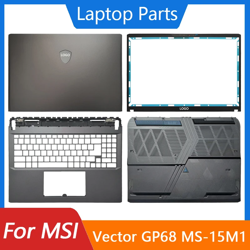 New For MSI Vector GP68 HX 12V 13V MS-15M1 LCD Back Cover/Front Bezel/Palmrest/Bottom Base Laptop Shell