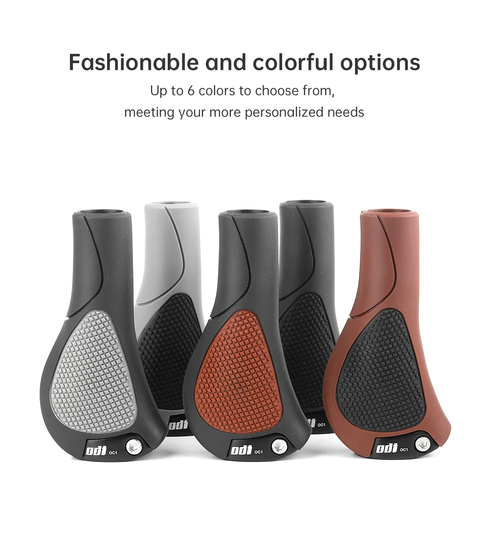ODI OC1 Bicycle Grips 22.2mm Large Pad Bike Handlebar Cover MTB Anti-Slip Grips Ergonomic Cycling Rubber Ball Handle Accessories