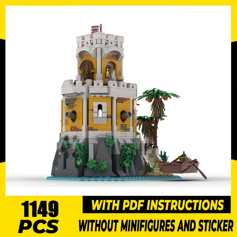 

Модель пиратов Moc, строительные блоки, модульная бухта, модель для перемещения, технология, кирпичи, сделай сам, сборка, праздничный набор игрушек, подарки