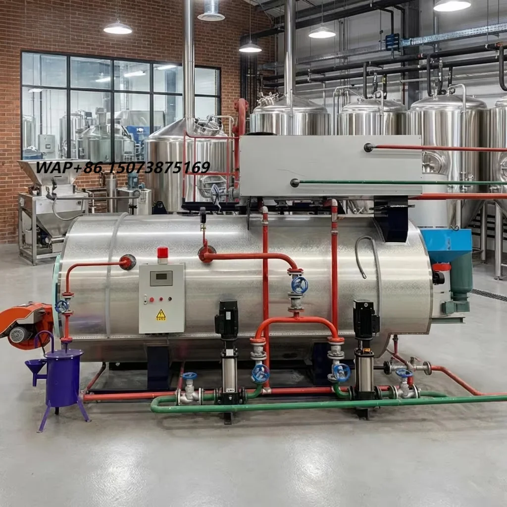 Pre-Assembled Dual Fuel Steam Boiler 1.5 Ton for Textile Industry Global Export Standard CE ISO Certified 1 Year Warranty