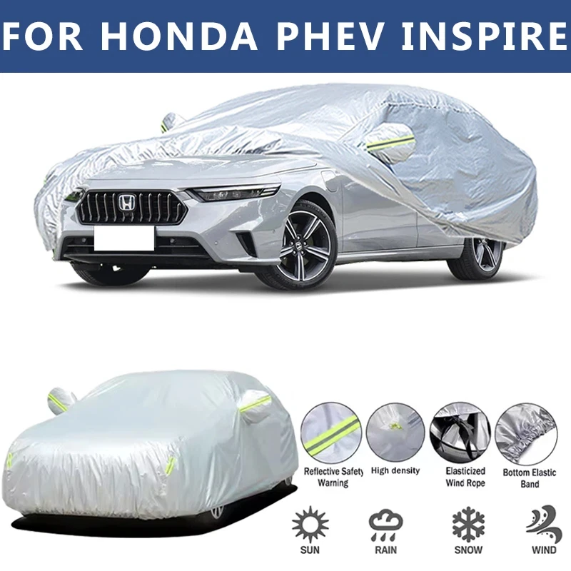For HONDA PHEV INSPIRE Car Cover Outdoor Protection Covers Snow Sunshade Waterproof Dustproof Exterior UV Car Accessories
