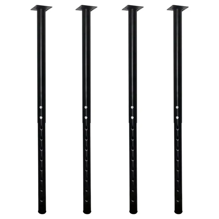 

Регулируемая металлическая ножка стола, 2440 дюймов, 60100 см, ножка стола «сделай сам» для домашнего офиса, комплект ножек для мебели 4, черный