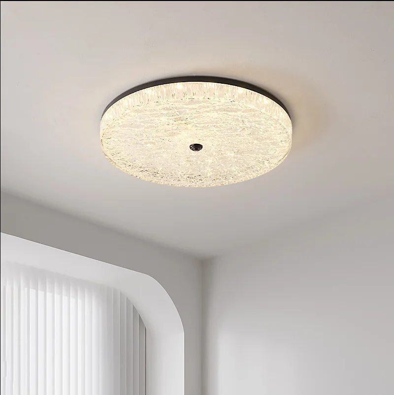 Modern Room Bedroom Light Master Bedroom LED New Ice Crack Super Bright Eye Protection Luxury Light Fixture Bedroom Ceiling Ligh