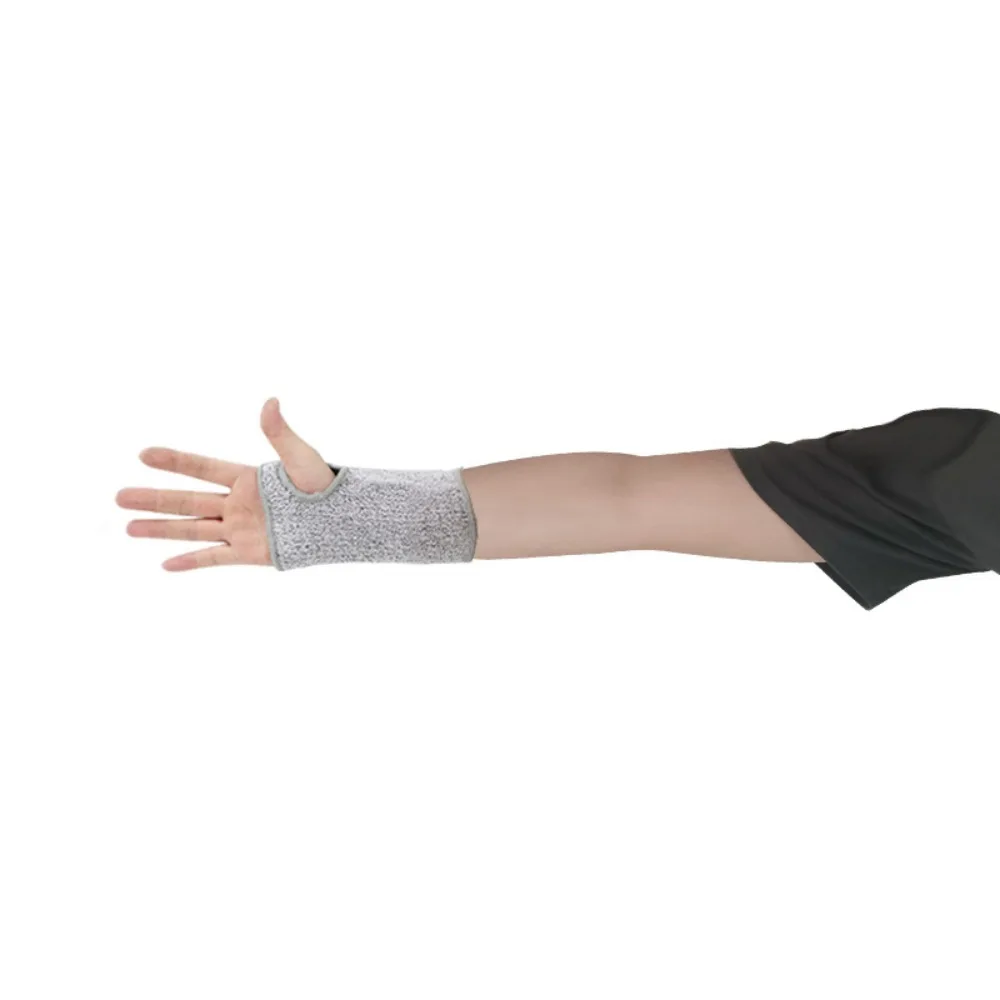 1Pair HPPE Cutting Resistant Bracers 20-55cm Breathable Safety Sleeves Stab-Proof Cut Resistant Arm Guard Sleeves Labor