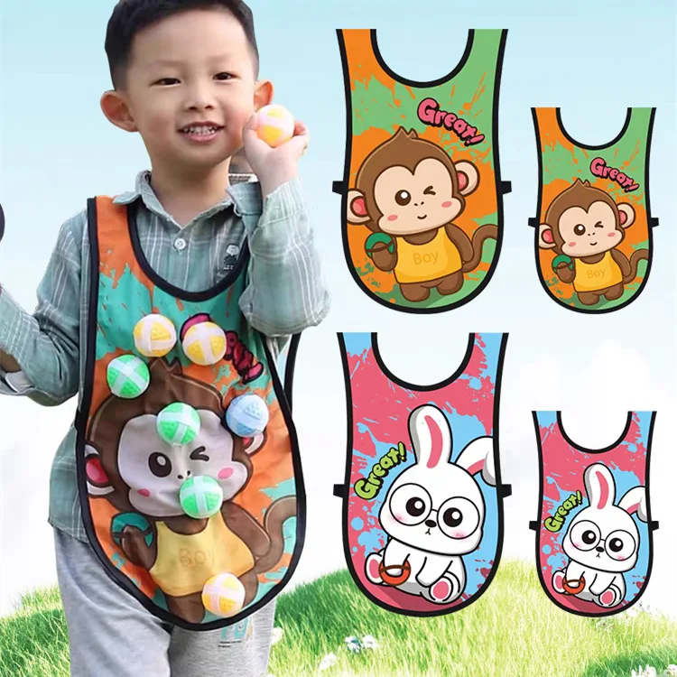 Palla da pasta per bambini Giocattoli da esterno, Giochi di Dodgeball per la scuola materna, Gilet da interno Integrazione sensoriale Allenamento sportivo genitore-figlio