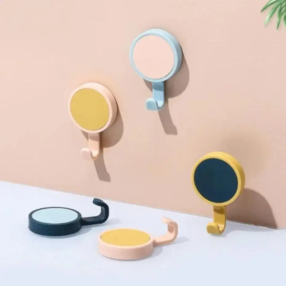 2026 New 3 Pcs Nordic Style Rotatable Wall Hook 360 Degree Spinning Seamless Adhesive Hook Bathroom Home Storage Organizer