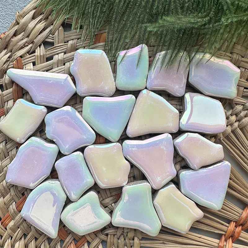 100g irregular Ceramic Mosaic Tiles Multi Color Mosaic Piece DIY Making Stones for Craft Hobby Arts Home Wall Decoration arte