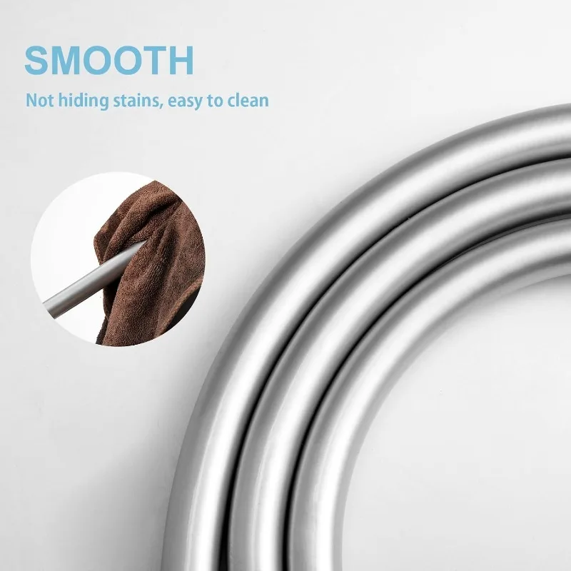 1.5/2M PVC Handheld Shower Hose Universal Flexible Anti Winding Explosion-proof Water Tube Bathroom Faucet Hose Extension Pipe
