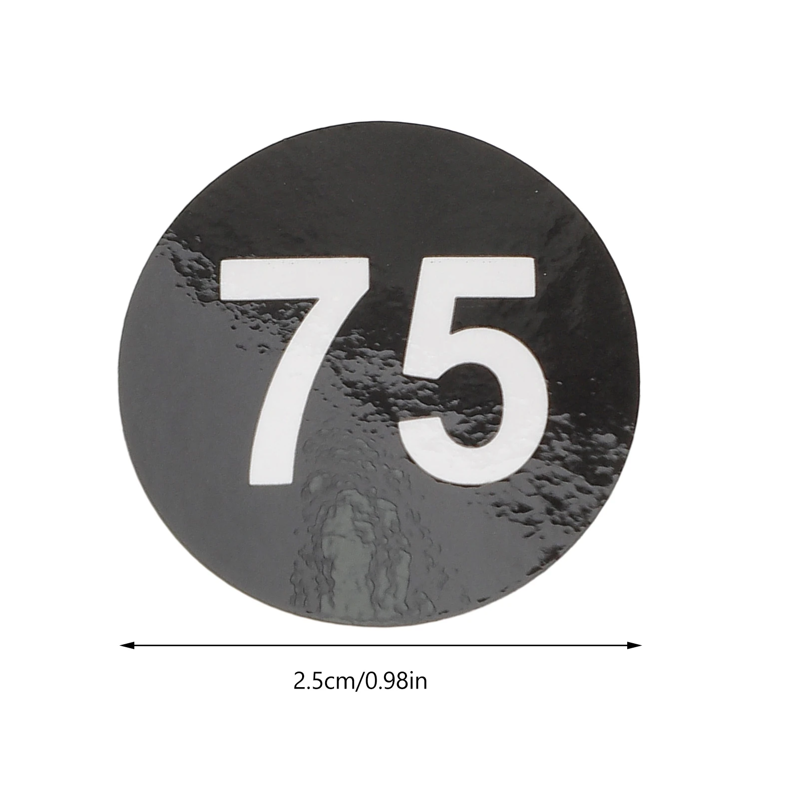 

20 Sheets Digital Labels Round Number Stickers Clear Serial Adhesive for Home Office Classroom Inventory