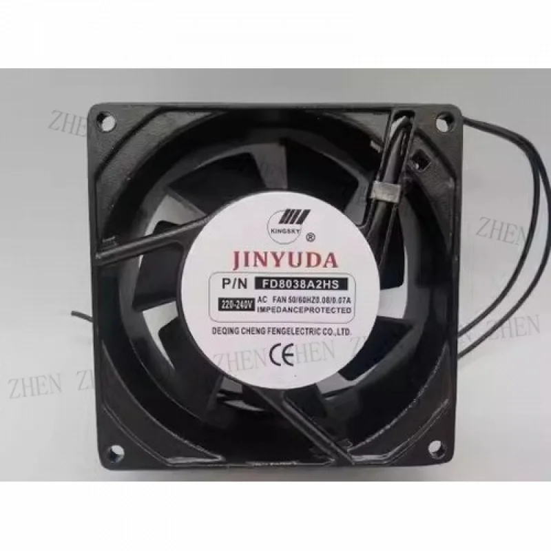 

Y FOR JINYUDA FD8038A2HS 220V-240V 0.08/0.07A 8CM Cooling Fan
