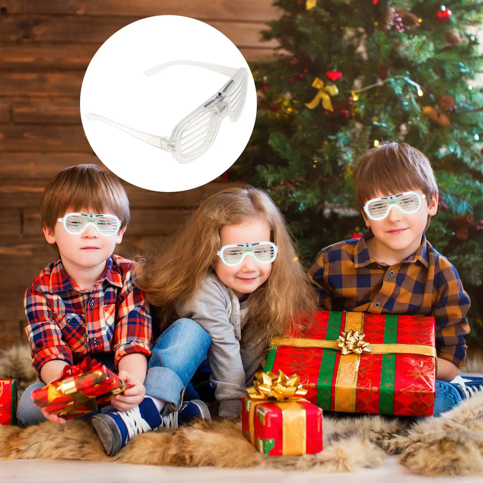 

2Pcs Funny Luminous Eyeglasses LED Flashing Party Eyewear Glow Effect Comfortable Lightweight for Festivals Cosplay Gifts