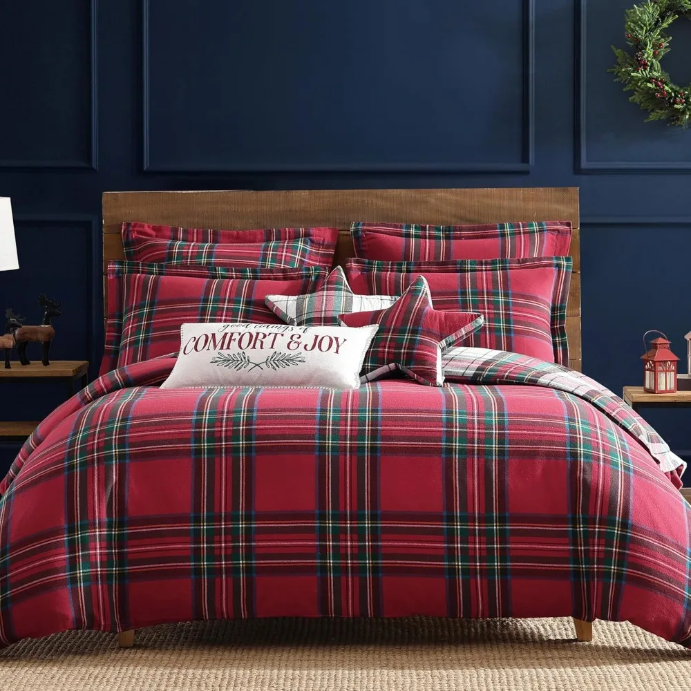 

Duvet Cover The Plaid Duvet Cover Set Is Durable and Easy To Use, Made of Luxurious 100% Cotton That Is Soft and Comfortable