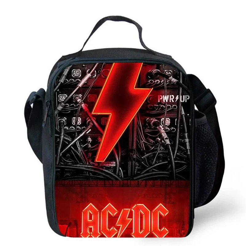 

Lunch bags for Child,Cartoon AC-DC School Picnic Bags for Girls Boys,Large Kids Insulation Cooler Bags for Aged 4-10 years