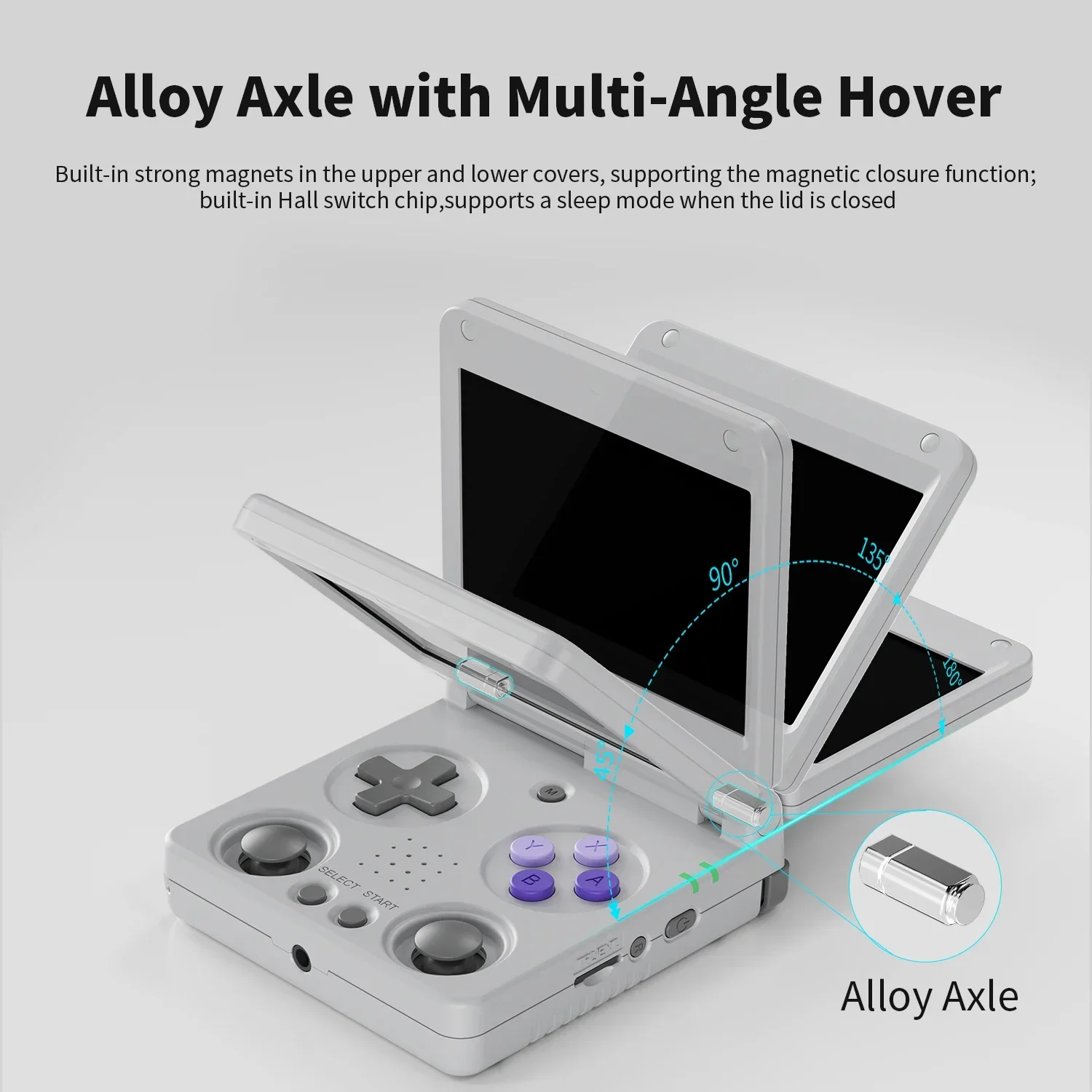 

ANBERNIC RG34XXSP Flip Handheld Game Consoles 3.4 Inch IPS Screen Linux System 3300mAh WIFI Video Game Consoles 256G PSP 300Game