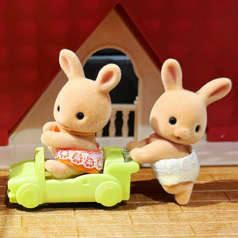 Sylvanian Families Figuren Spielzeug für Mädchen Calico Critters Anime Kinderspielzeug für Mädchen Niedliche Ternurines Sunny Rabbit Twins Kinder