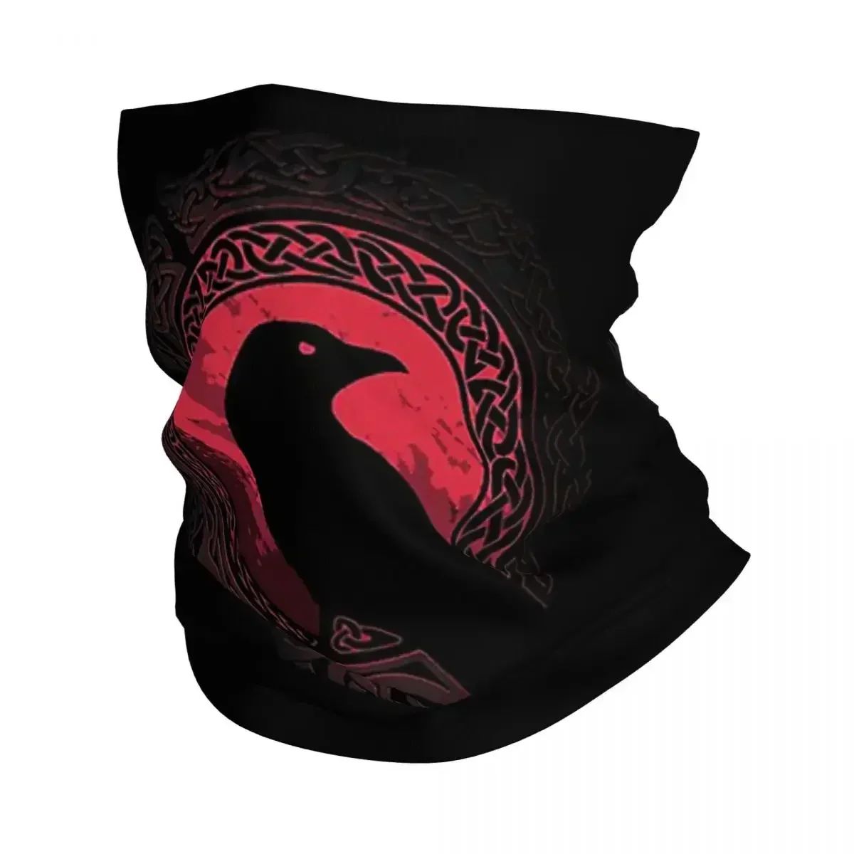 Viking Edda Nordic Bandana Neck Gaiter Printed Mystical Bird Balaclavas Wrap Scarf Warm Cycling Running Unisex Adult Breathable