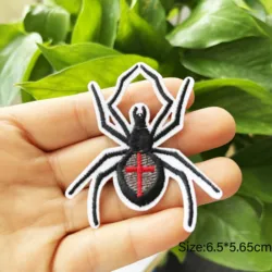 Spider Patches Cartoon Embroidery Animal Patch Iron On Patches For Clothing thermoadhesive patches On Clothes Jacket Sew DIY