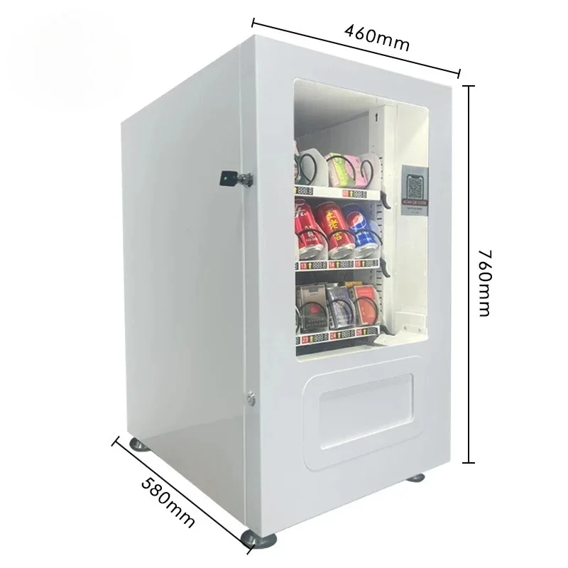 QR Code Supported Large Capacity Small Desktop Vending Machine for Beverage Snack Self Service Retail