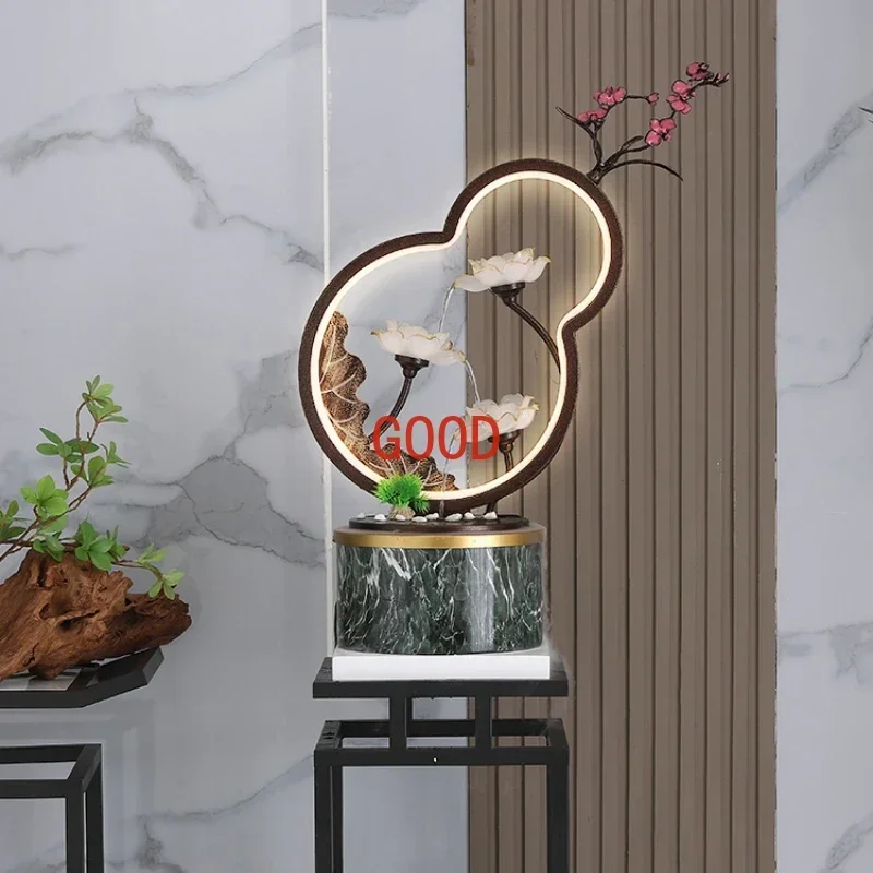 Fish Tank Living Room Circulating Water Super White Glass Aquarium Black Desktop Office