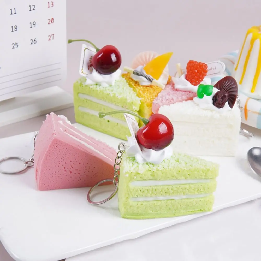 Creative Fruit Cake Squeezed Super Soft Anxiety Relief Simulation Cake Squishy Hand Relax Comfortable Realistic Food Pinch
