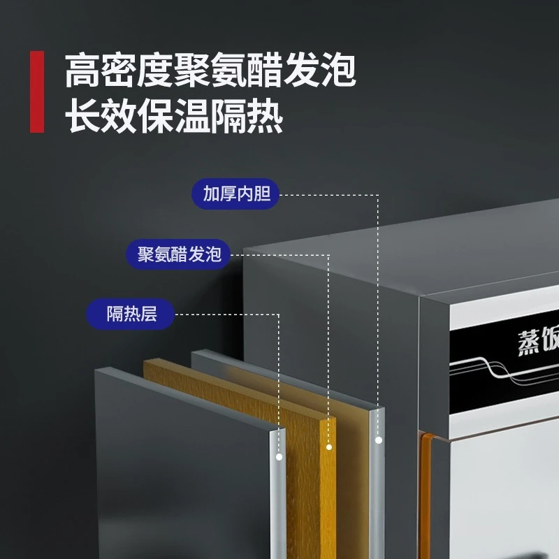 Vaporizador, paquete comercial, estufa de gas, pequeña cantimplora, vaporizador automático de arroz y pan al vapor