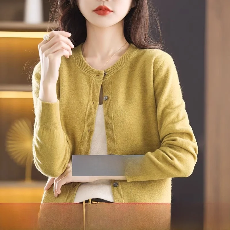 

Осень-зима, женский свитер-камерер, кардиган, верхняя одежда, оригинальный вырез, свободный крой, длинный свеч, теплая термовоя мода