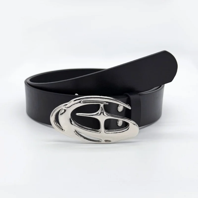 Y2K Punk Gothic Waist Belts, Delicate Hollow Carving and Stylish Buckle, Versatile Accessory Suitable for Trendy Personal Styles