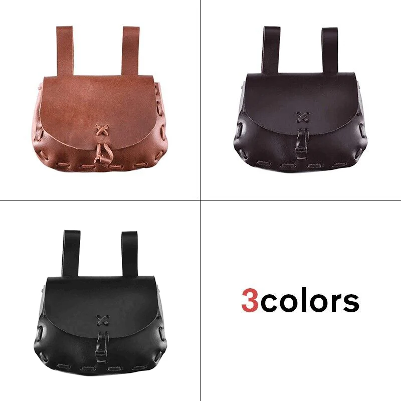 ยุคกลางRenaissanceสไตล์เอวกระเป๋าหนังPU Vintageยุคกลางกระเป๋าเหรียญกระเป๋าลูกเต๋ากระเป๋าสําหรับผู้ชายผู้หญิงLarp Cosplay Props