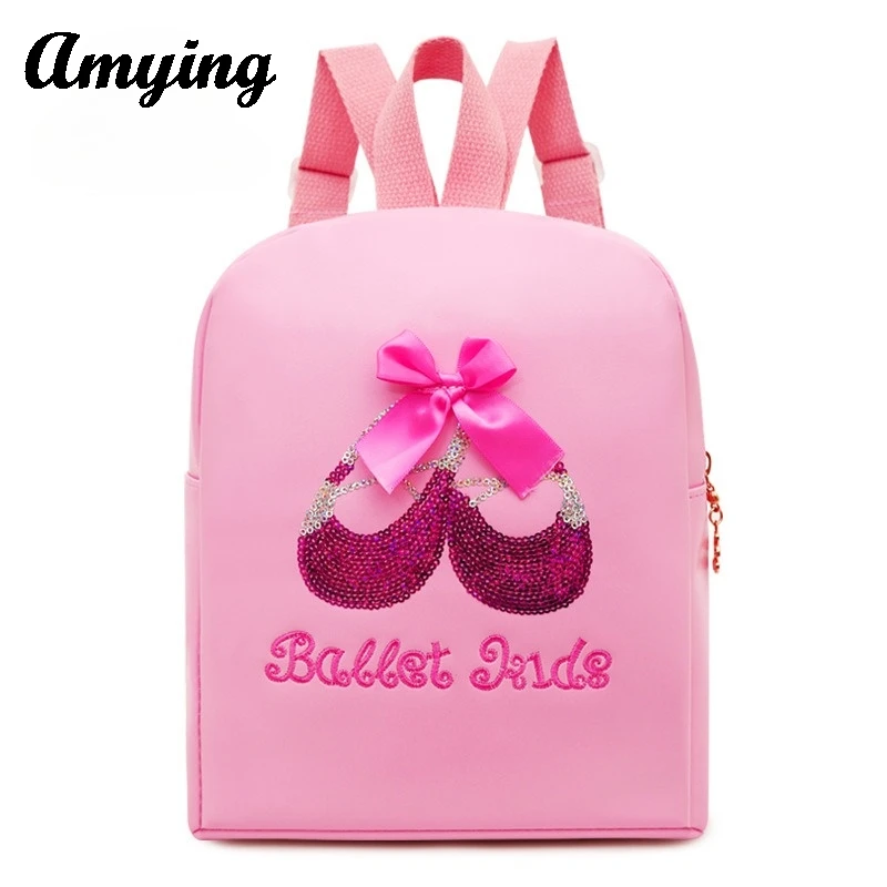 School Book Bag Kids Cute Backpack Children's Dance Bag Latin Ballet Bag Girls Storage Shoulder Bag Toddler Dance Bag New